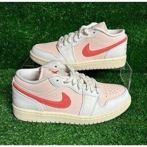 Air Jordan 1 Low Strawberry Milkshake Low Top Sneakers Womens